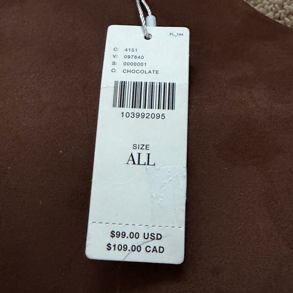 NWT new Anthropologie slouchy buckle tote bag faux leather tan brown + pouch - Picture 5 of 17